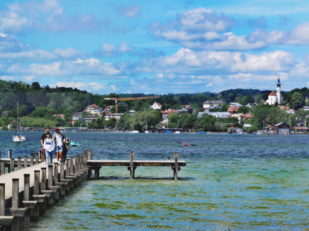 Blick auf die Stadt Starnberg samt Starnberger See